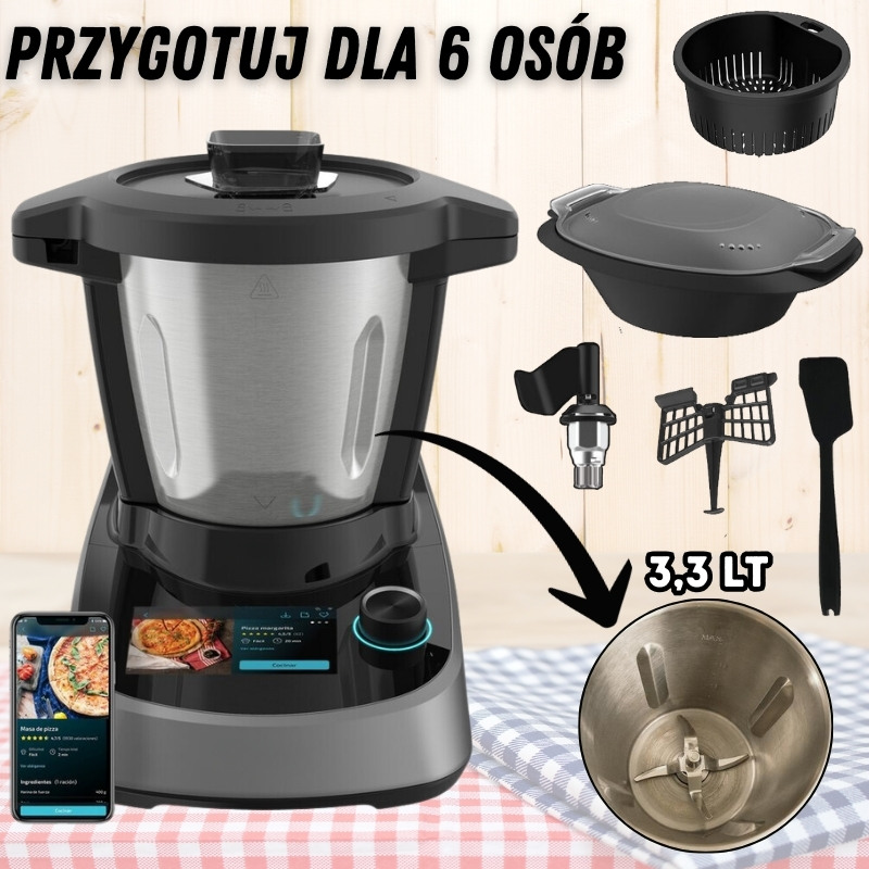 Chef-Master Virtuvinė Mašina 1600W su 3,3 l indu